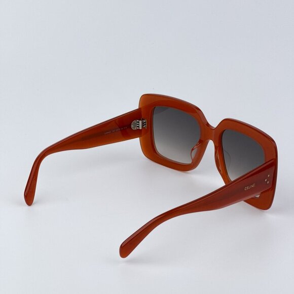 Celine CL40263I 42F 3 DOTS BRAND NEW Sunglasses Orange Gradient Brown Women - Picture 5 of 9